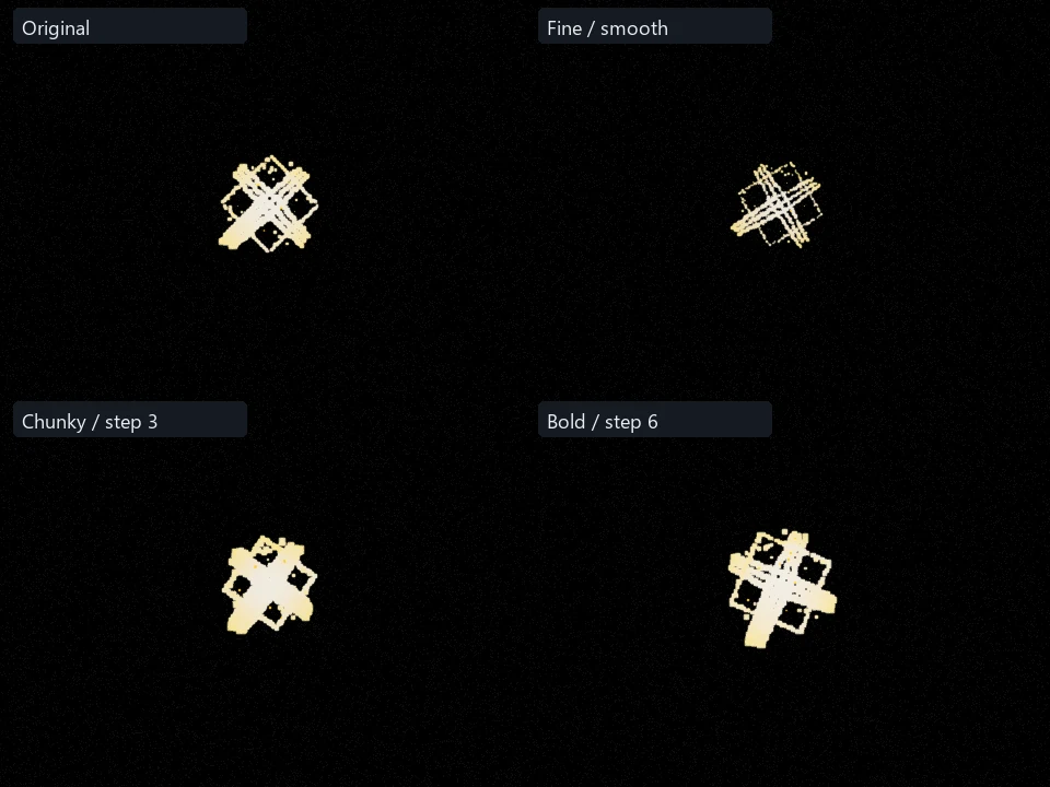 Heavy Cross preset comparison