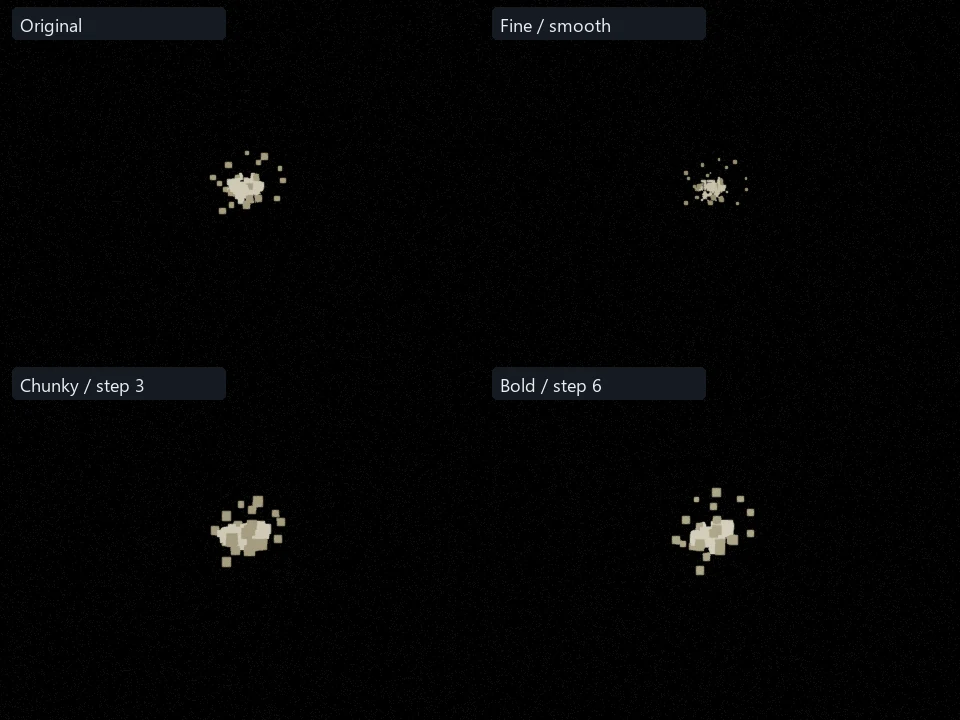 Bone Pierce preset comparison