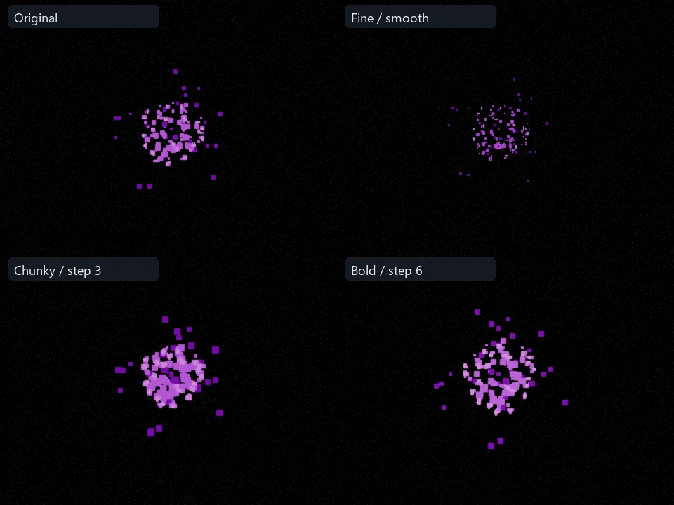 Crystal Crush preset comparison