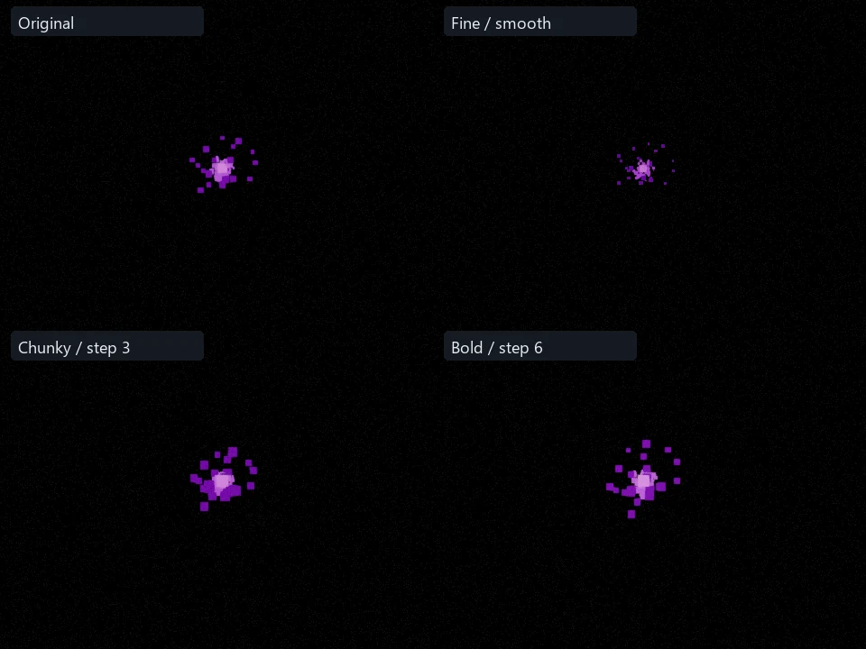 Crystal Pierce preset comparison