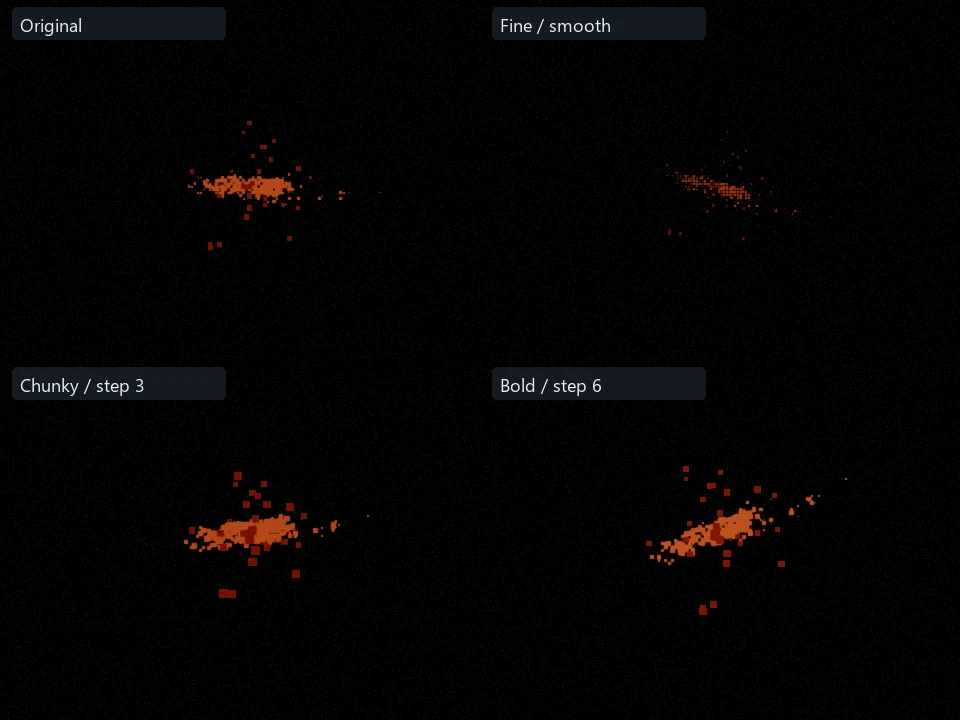Fabric Slash preset comparison