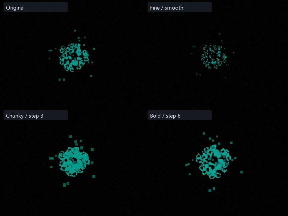 Scales Crush preset comparison