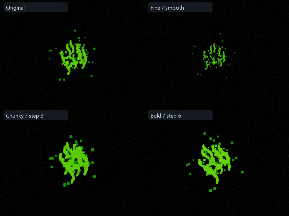 Slime Crush preset comparison