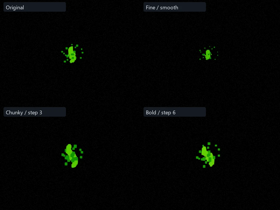 Slime Pierce preset comparison