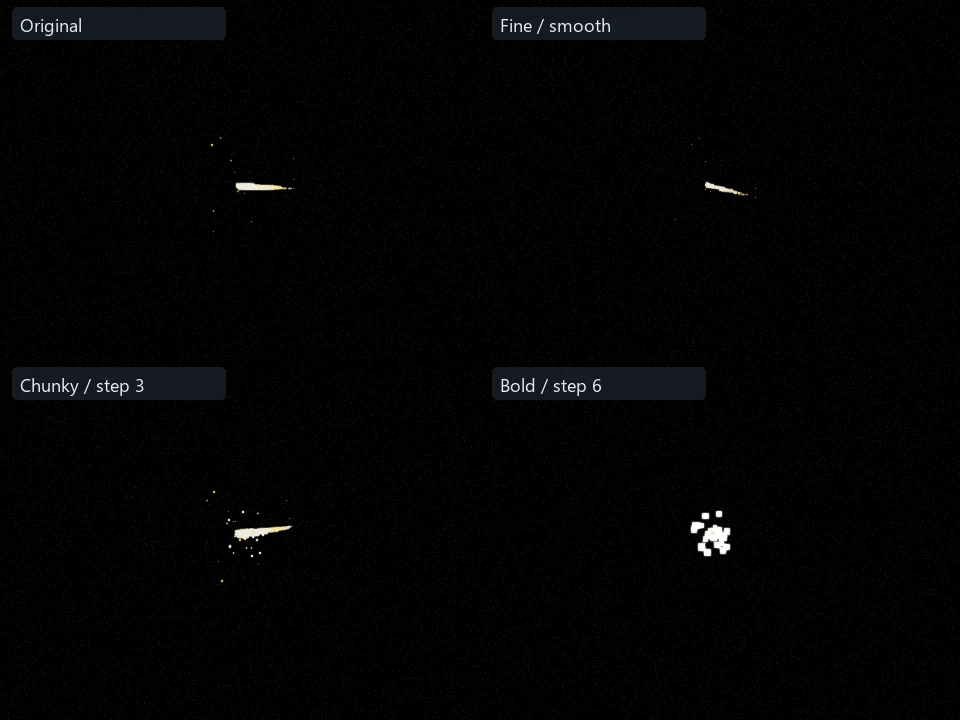 Glancing Hit preset comparison