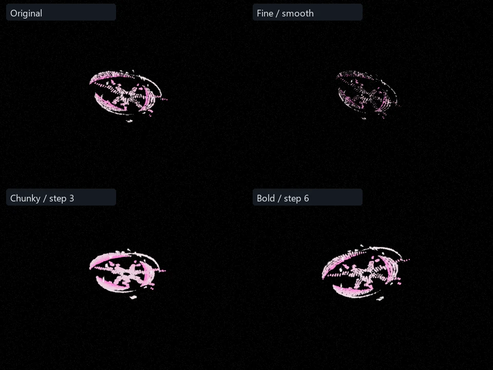 Rose Crescent Fracture preset comparison