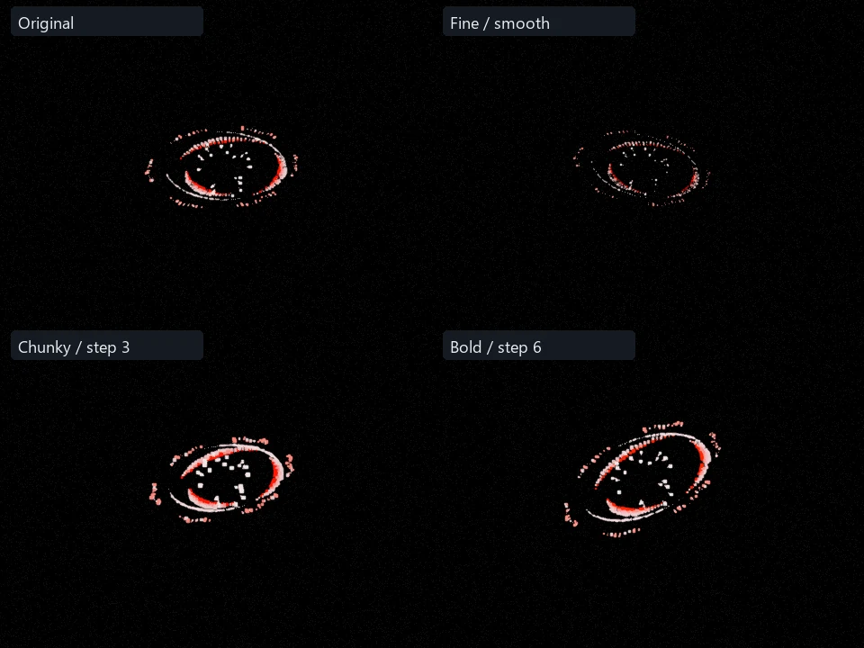 Crimson Broken Halo preset comparison