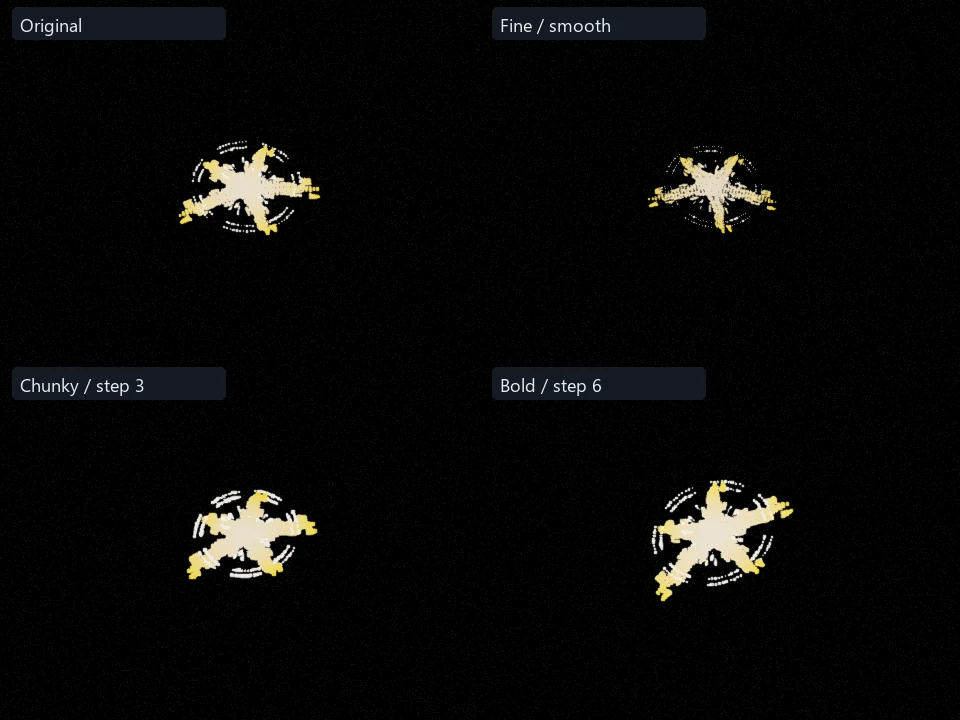 Golden Star Halo preset comparison
