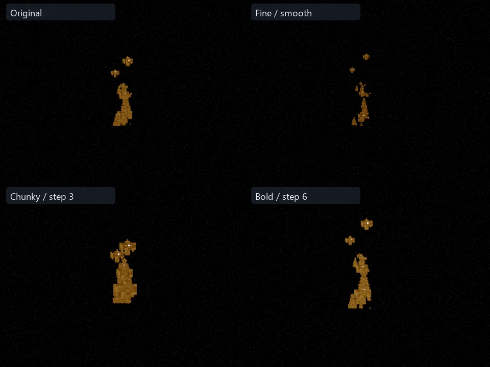 Earth preset comparison