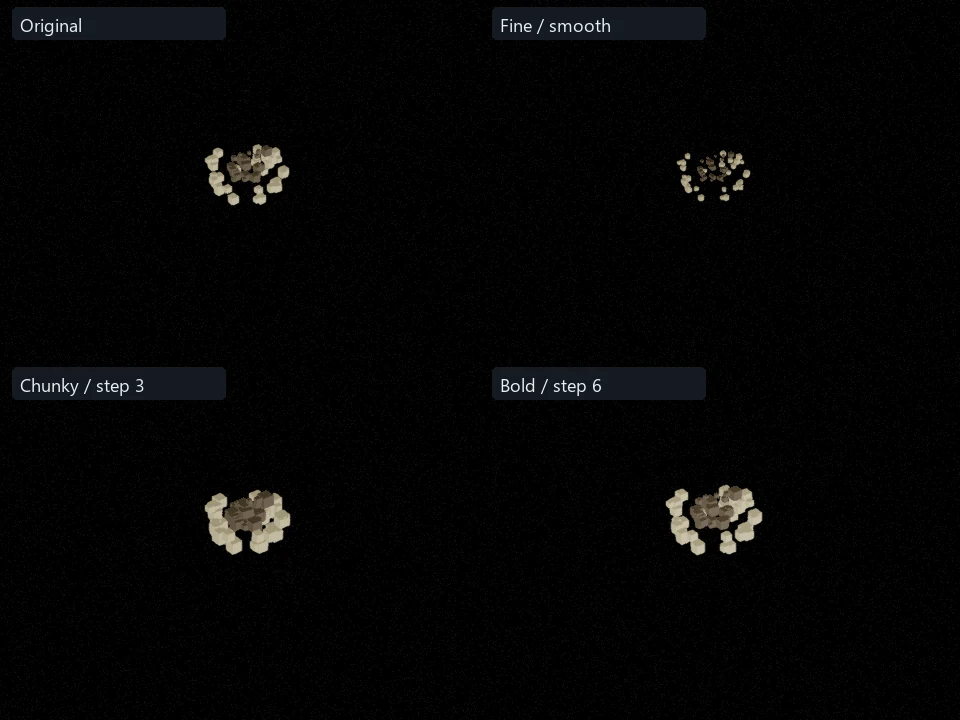 Metal Crush preset comparison