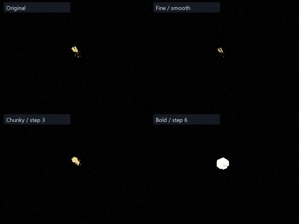 Metal Ricochet preset comparison