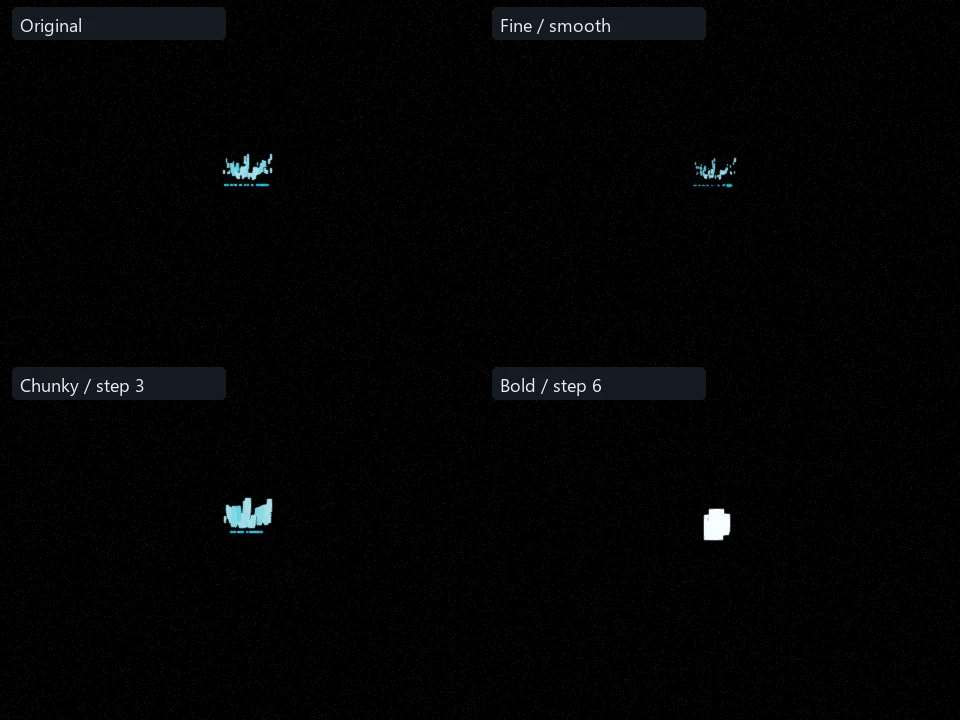 Small Ice preset comparison