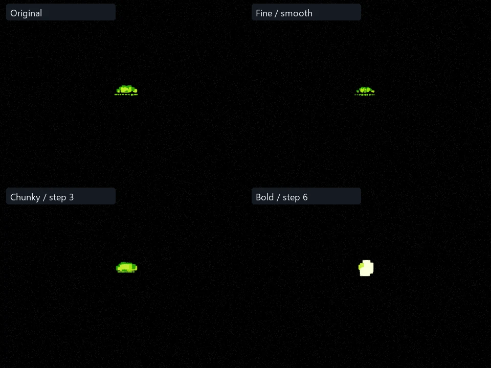 Small Poison preset comparison