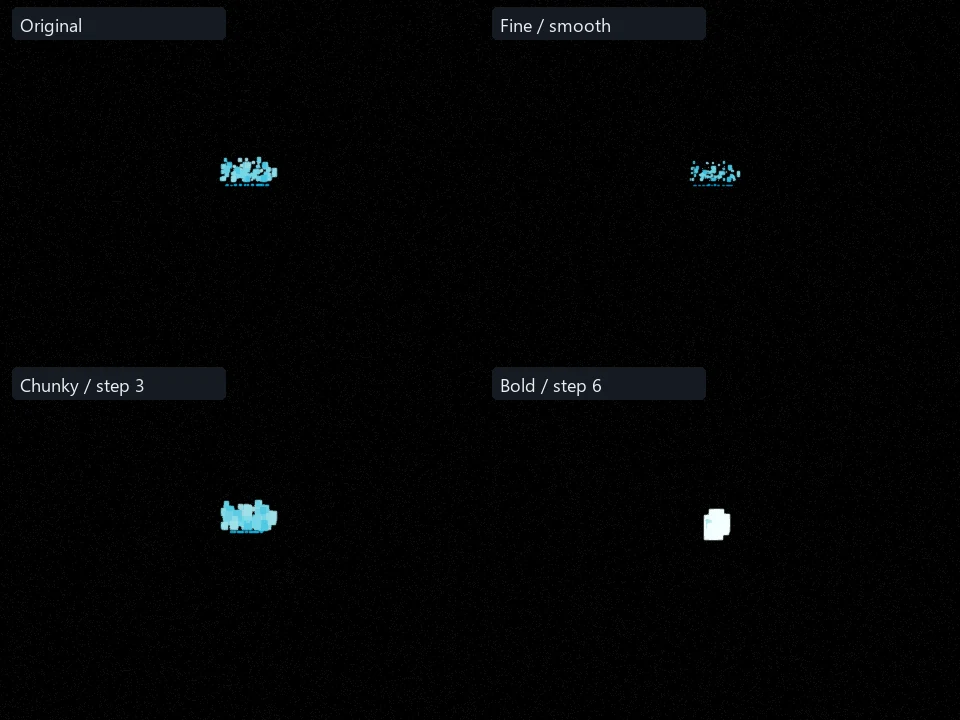 Small Water preset comparison