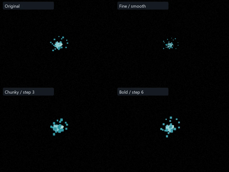 Glass Puncture preset comparison