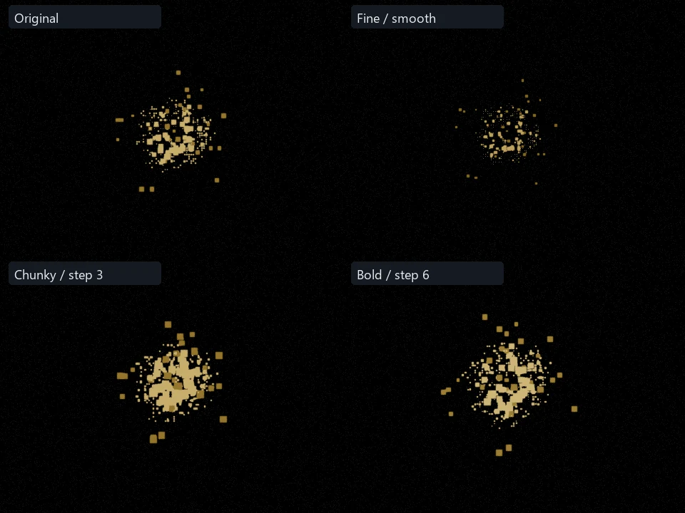 Sand Heavy Strike preset comparison