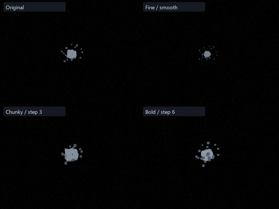 Stone Puncture preset comparison